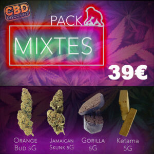 Pack Mixte 2 X 5 G de fleurs premium & 2 X 5 G de résine